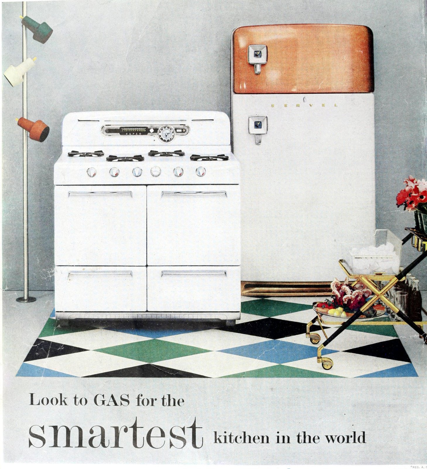 These 10 vintage gas ranges heated up 1950s kitchens with stylish flair