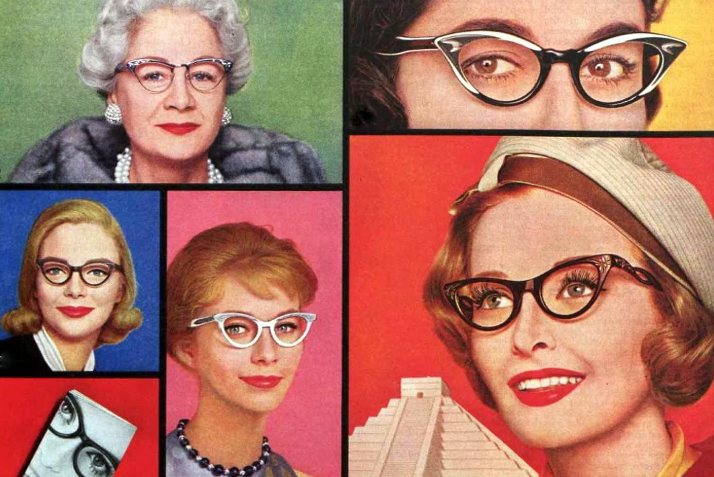 Vintage glasses cool cat eye changed everything in the 1950s via ClickAmericana com