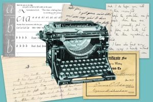 Vintage handwriting in the USA via ClickAmericana com