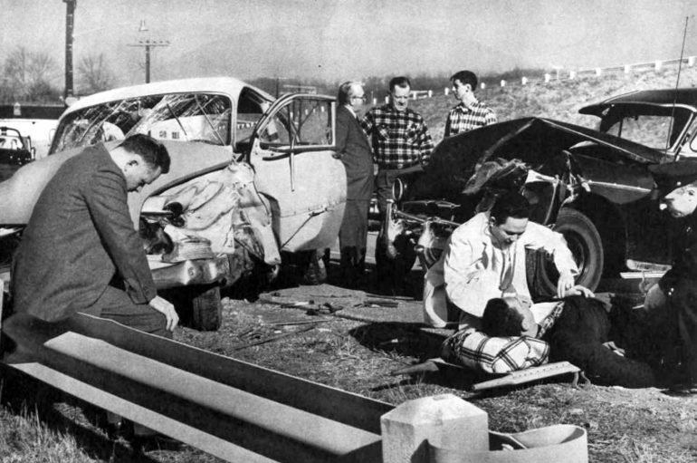 See 35 vintage car wrecks from the days before seat belts & airbags Click Americana