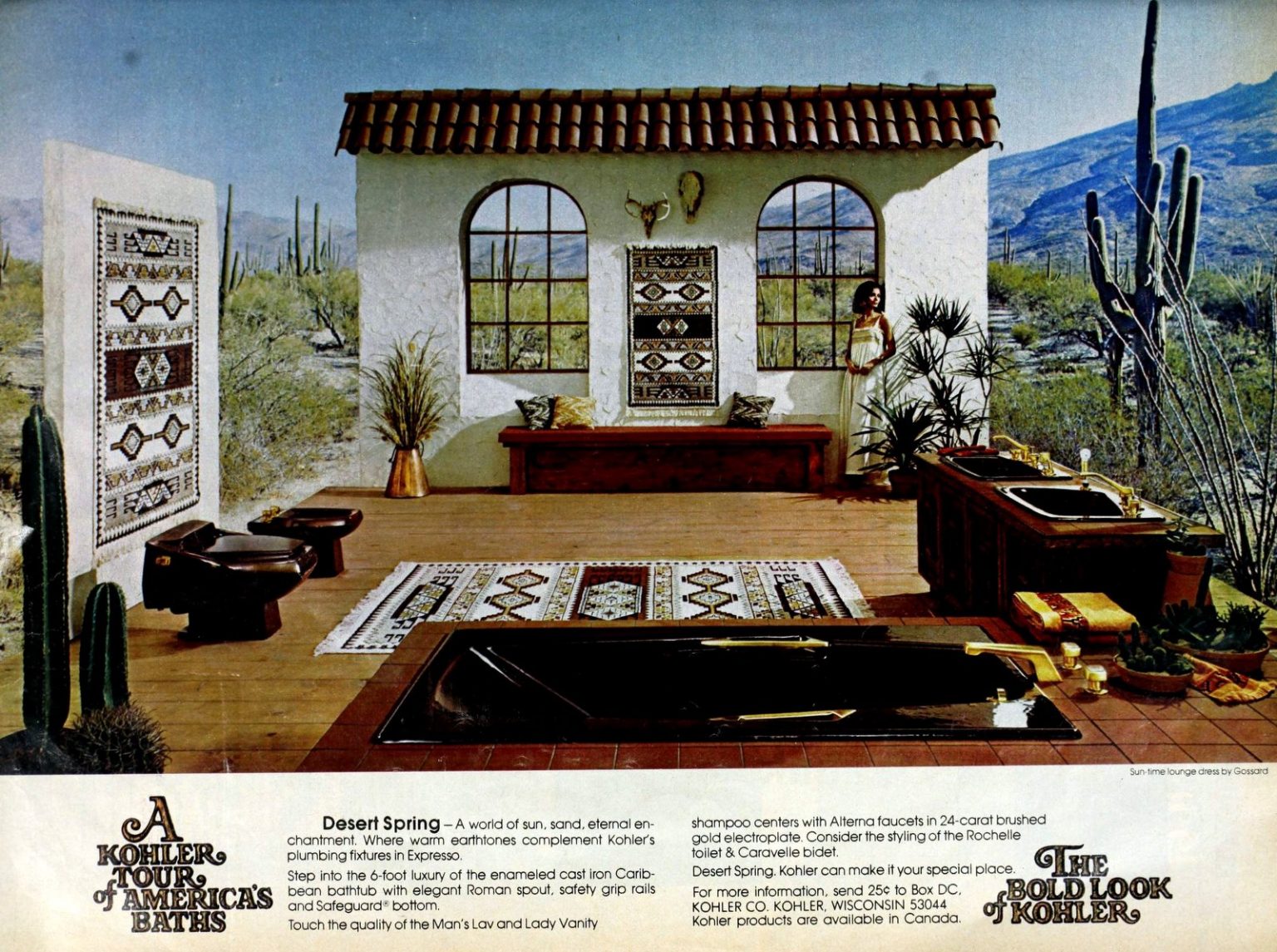 Colorful Kohler bathroom suites from the '60s & '70s Click Americana