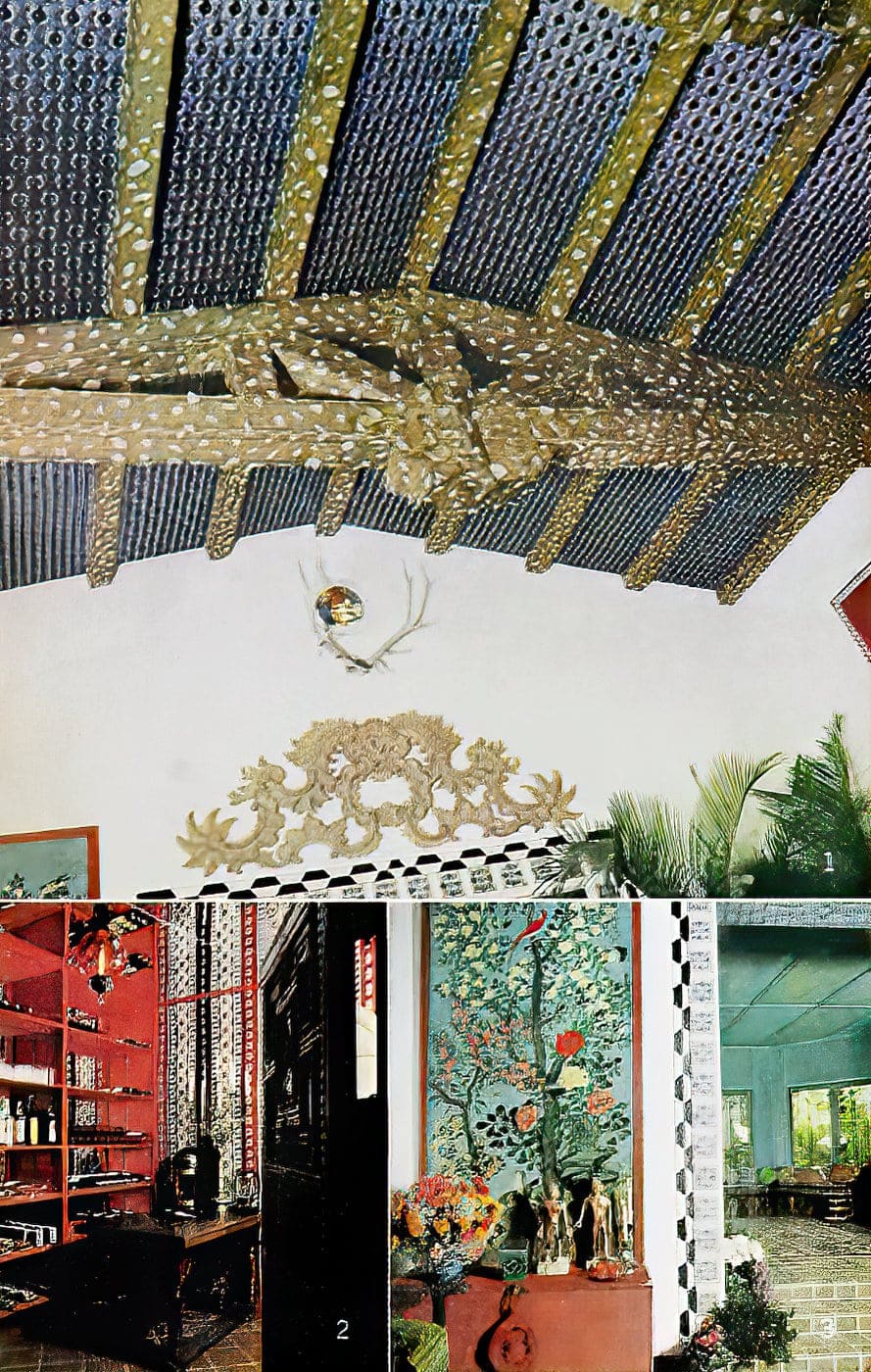 James Coburn's colorful home was as exotic & unconventional as the actor himself (1970) 5 Vintage home of actor James Coburn in 1970 (4)