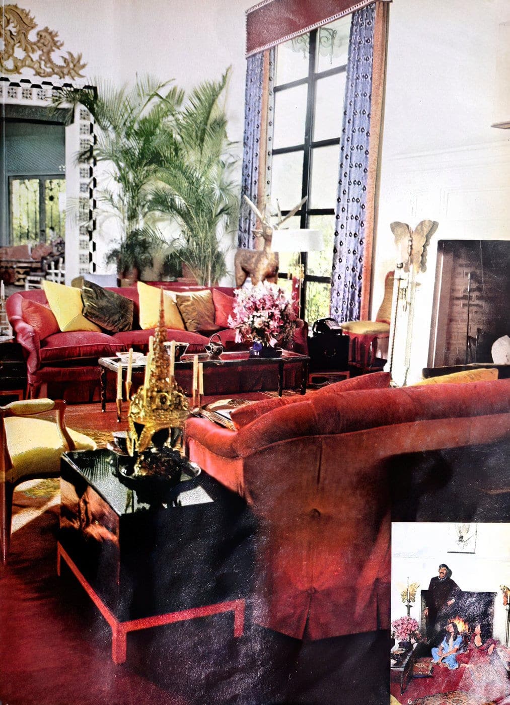 James Coburn's colorful home was as exotic & unconventional as the actor himself (1970) 6 Vintage home of actor James Coburn in 1970 (5)