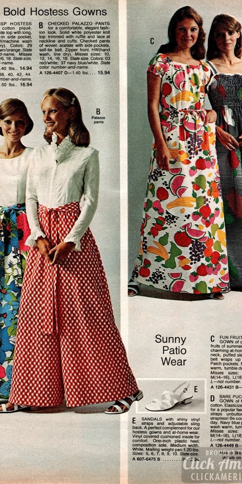 Vintage hostess gowns - Clothes from the 70s - Click Americana