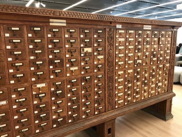 Vintage card catalogs Still attracting bookworms with their oldschool