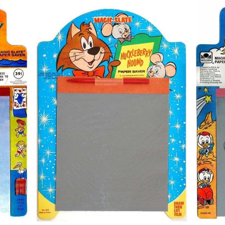Vintage magic slate toys Donald Duck, Huckleberry Hound and Tom and Jerry