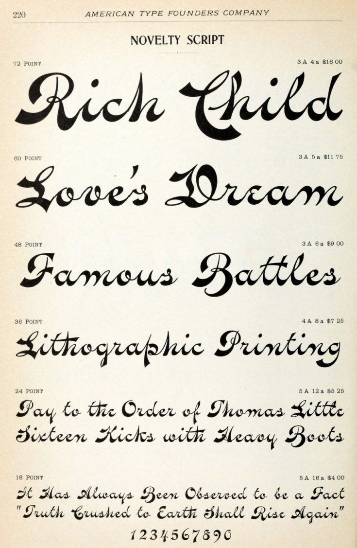 Like old-fashioned fonts: See dozens of vintage typefaces - Click Americana