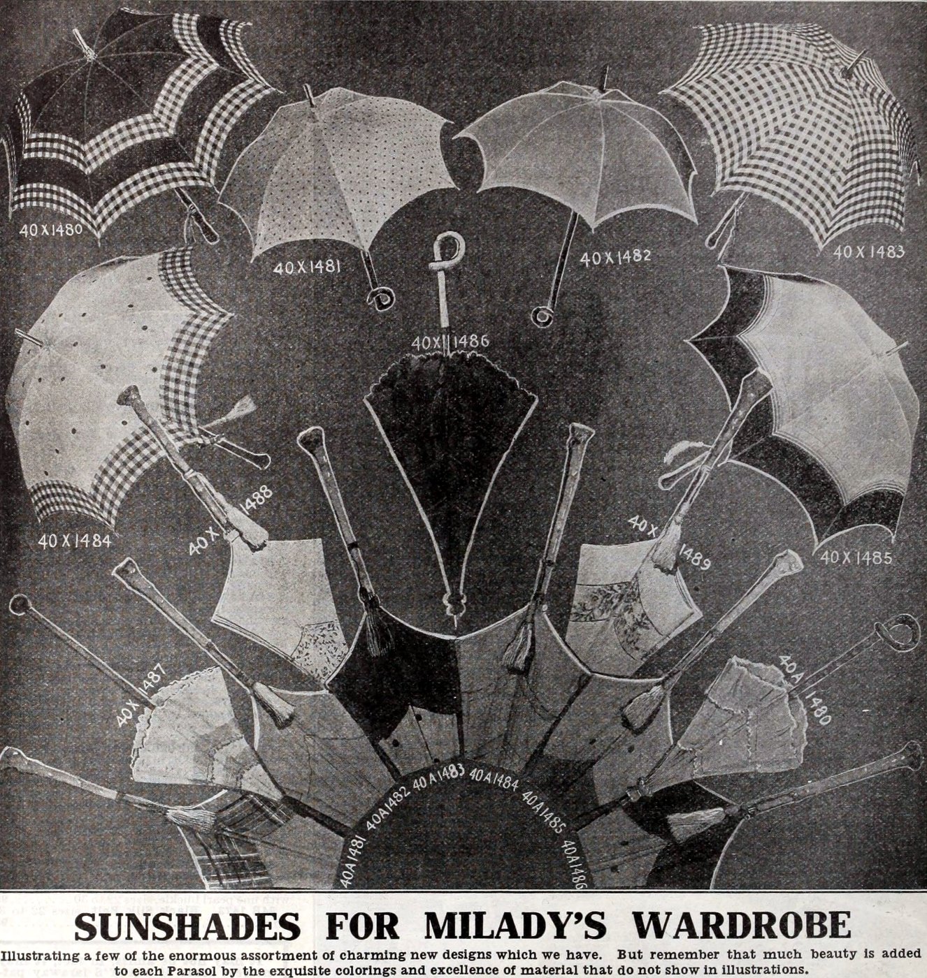 Vintage parasols - Antique catalog (2)