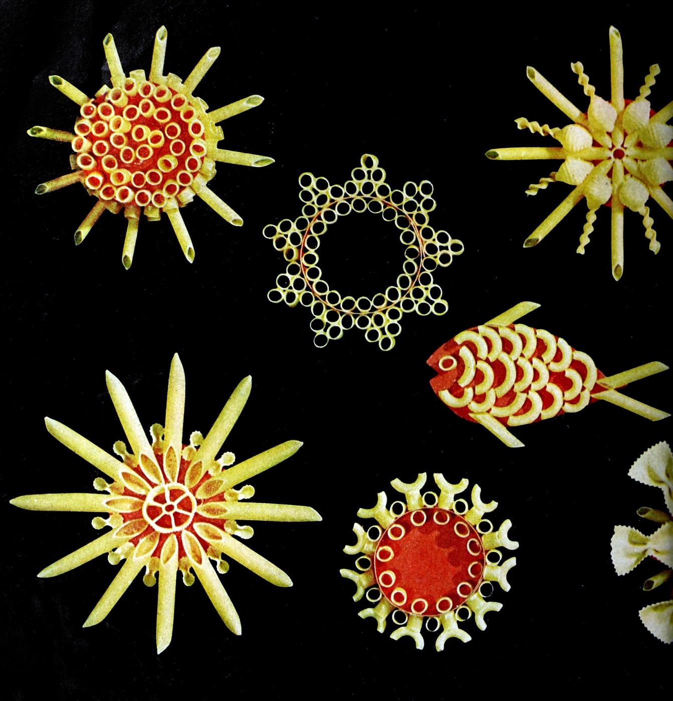 Vintage pasta crafts Cute & creative decorations made with dried