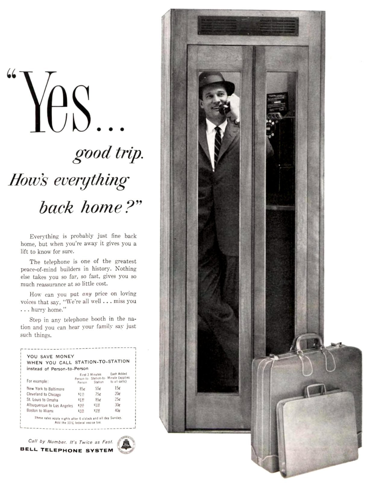 Vintage phone booth (1958)