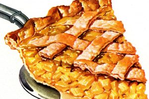Vintage pineapple pie recipe from 1950