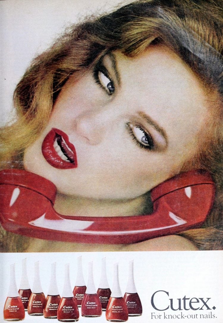 Nail polish ads from the '80s Popular colors & top brands (19801989