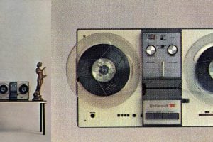 Vintage reel-to-reel tape recorders and players