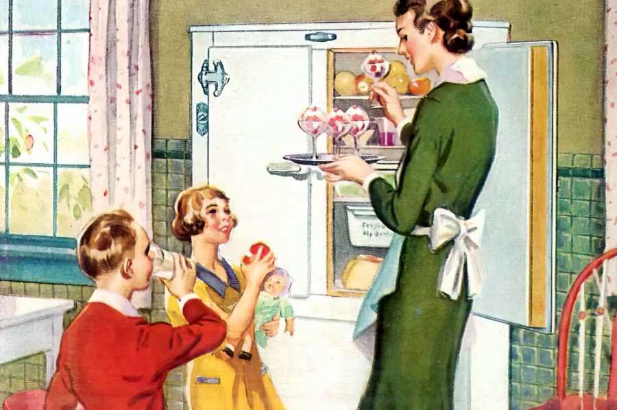 Retro refrigerators like these were the cuttingedge in the 1920s