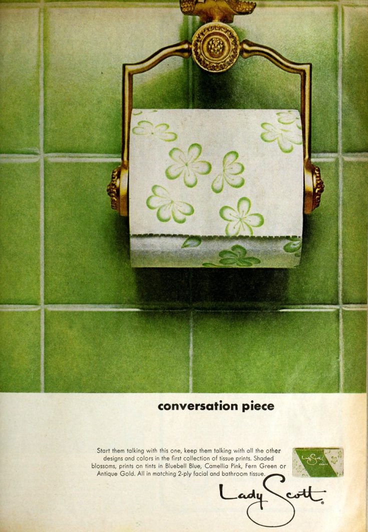 Remember retro toilet paper that had colors & patterns, before it was