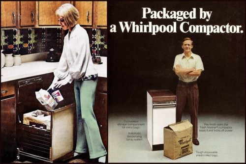 Vintage trash compactors The built-in, undercounter appliances that made garbage no big deal