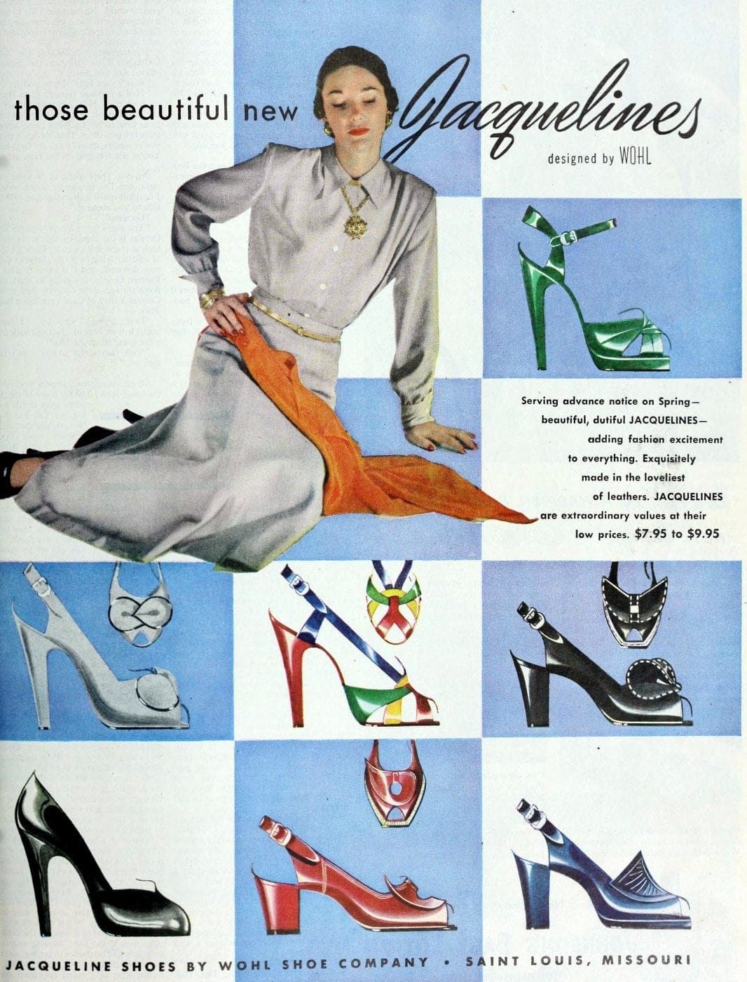 Women's shoes from the 1940s See stylish highheeled vintage footwear