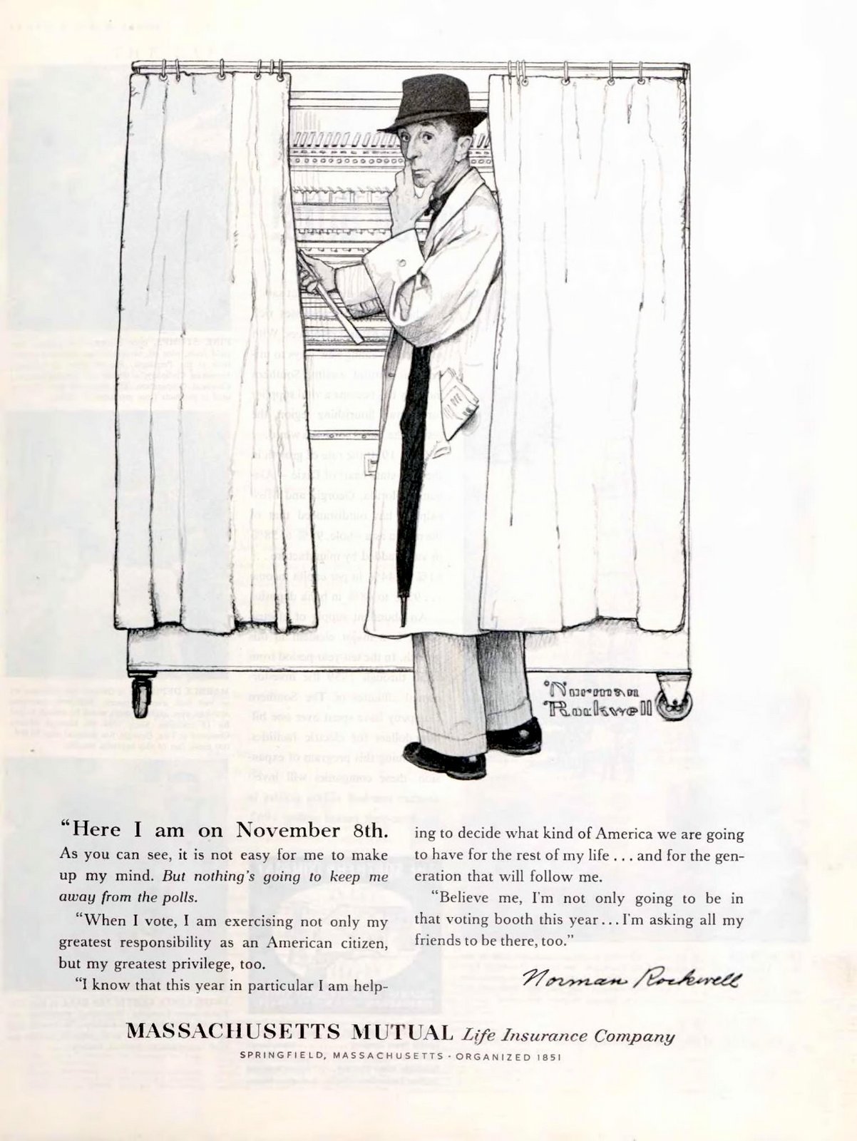 Voting reminder - elections in 1960 via ClickAmericana com