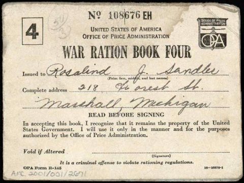 Rationing during WW2: See war ration books, ration stamps, gas stamps ...