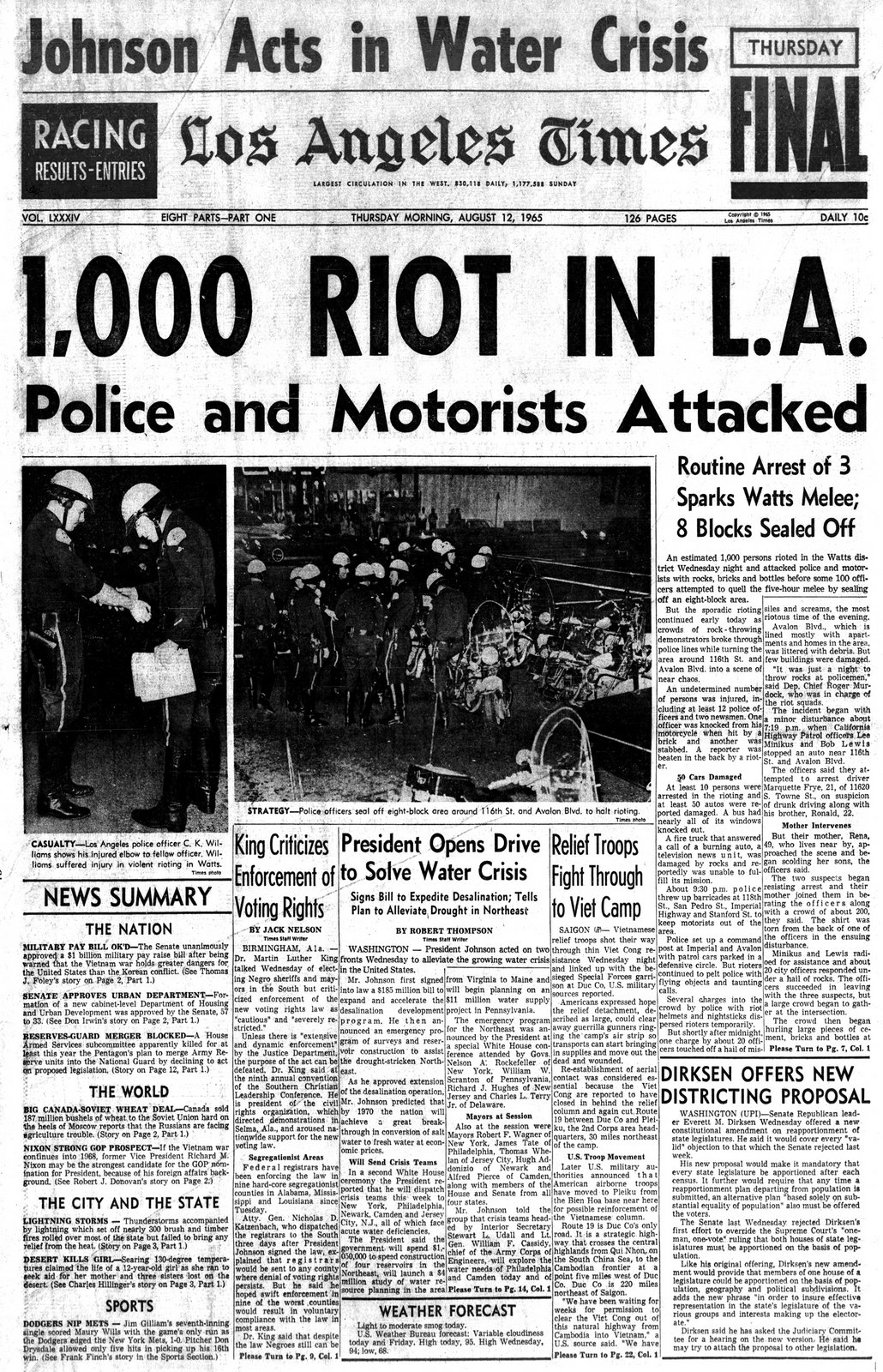Remembering the Watts Riots Look back at the first reports from the