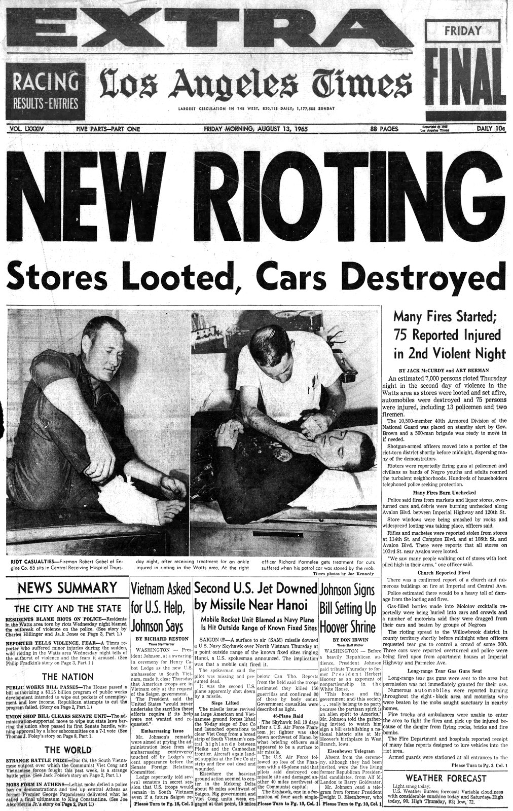 Remembering the Watts Riots Look back at the first reports from the scene (1965) Click Americana