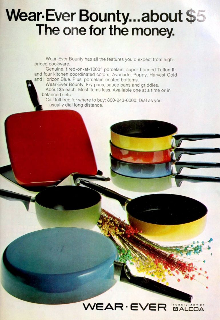 These vintage pots and pans from the 70s may seem kitschy now, but they