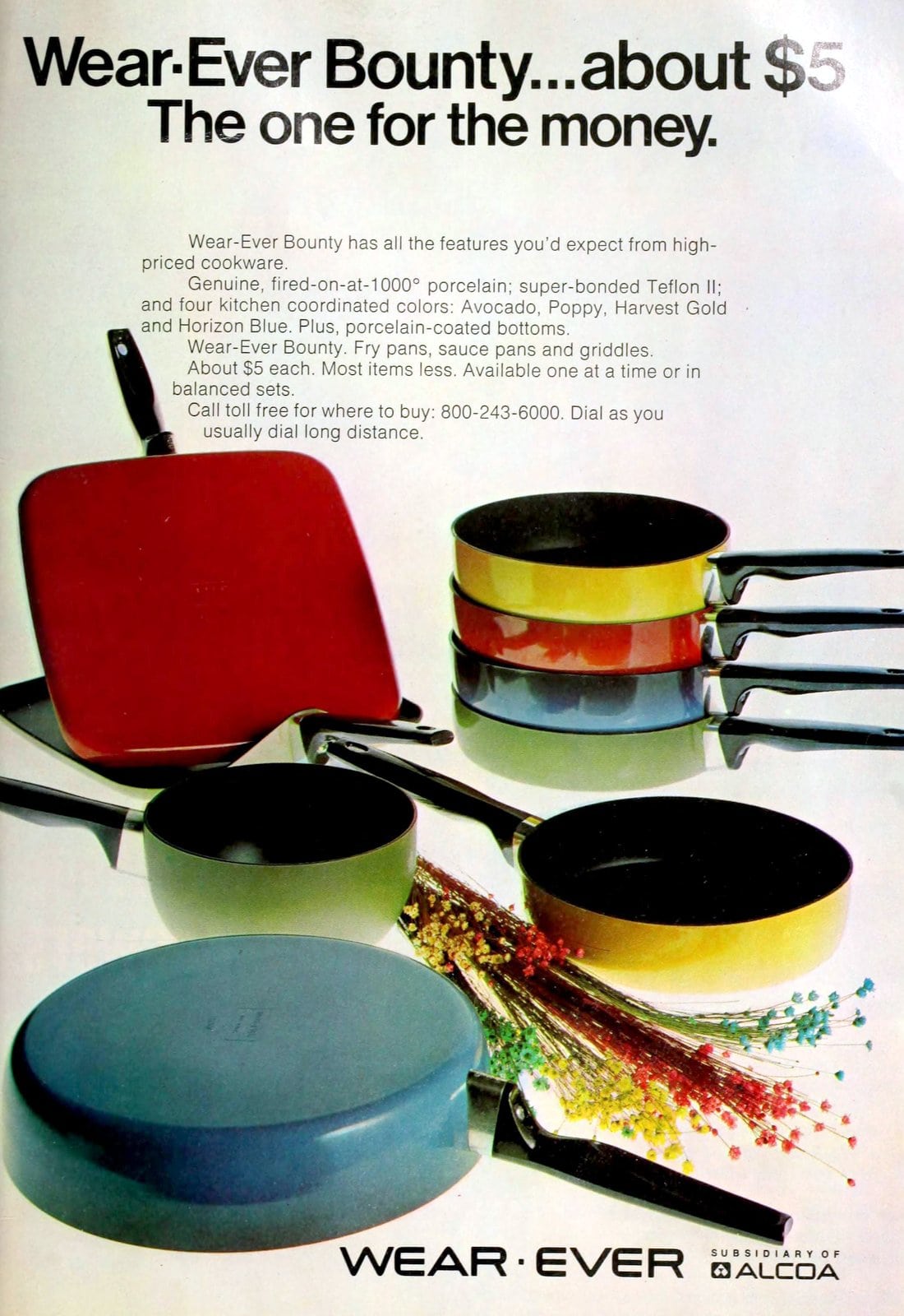 These vintage pots and pans from the 70s may seem kitschy now, but they