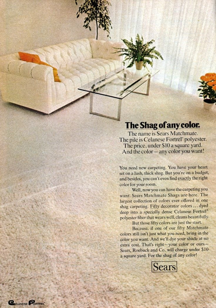 70s shag carpet Get cozy with this deep & plush vintage decor trend