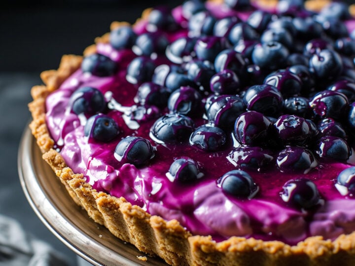 This no-bake crazy berry blue pie recipe was a purple prizewinner