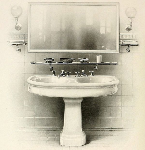 20 elegant antique bathrooms from the 1900s: Sinks, tubs, tile & decor ...