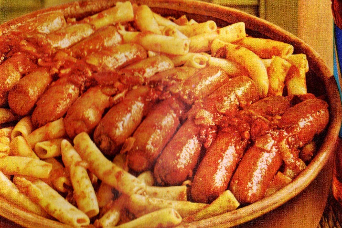 Wieneroni casserole retro recipe