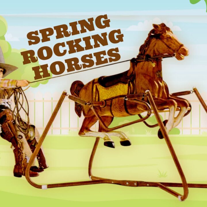 Wonder horses and vintage ride-on spring rocking horse toys at ClickAmericana com