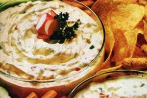 Zesty horseradish dip Vintage recipe from 1972