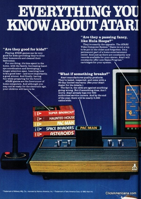 Everything you want to know about Atari (1982) Click Americana