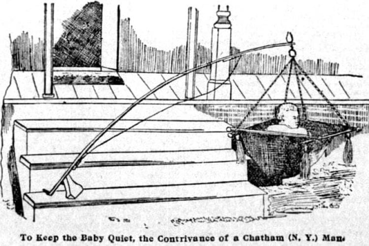 old fashioned baby bouncer