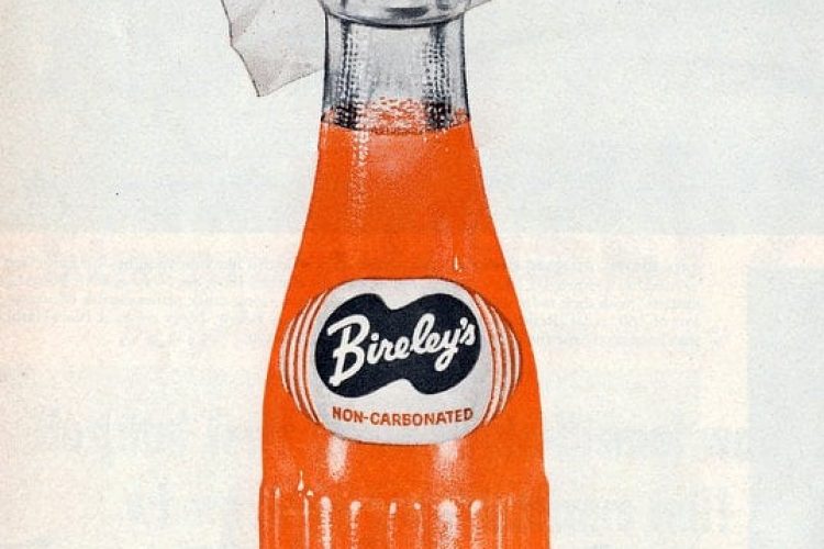 Bireley's & Nesbitt's orange soft drinks (1955) Click Americana