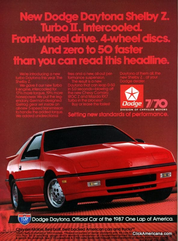 Chrysler 300 S >> American car ads (1987) - Click Americana Chrysler 300 S >> American car ads (1987) - Click Americana
