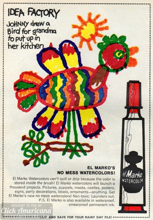 Remember these colorful vintage magic markers & felttip pens from the