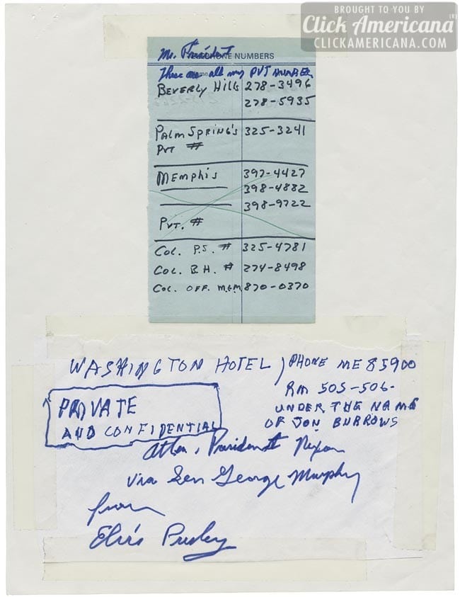 Elvis Presley's handwritten letter to President Nixon - Page 6