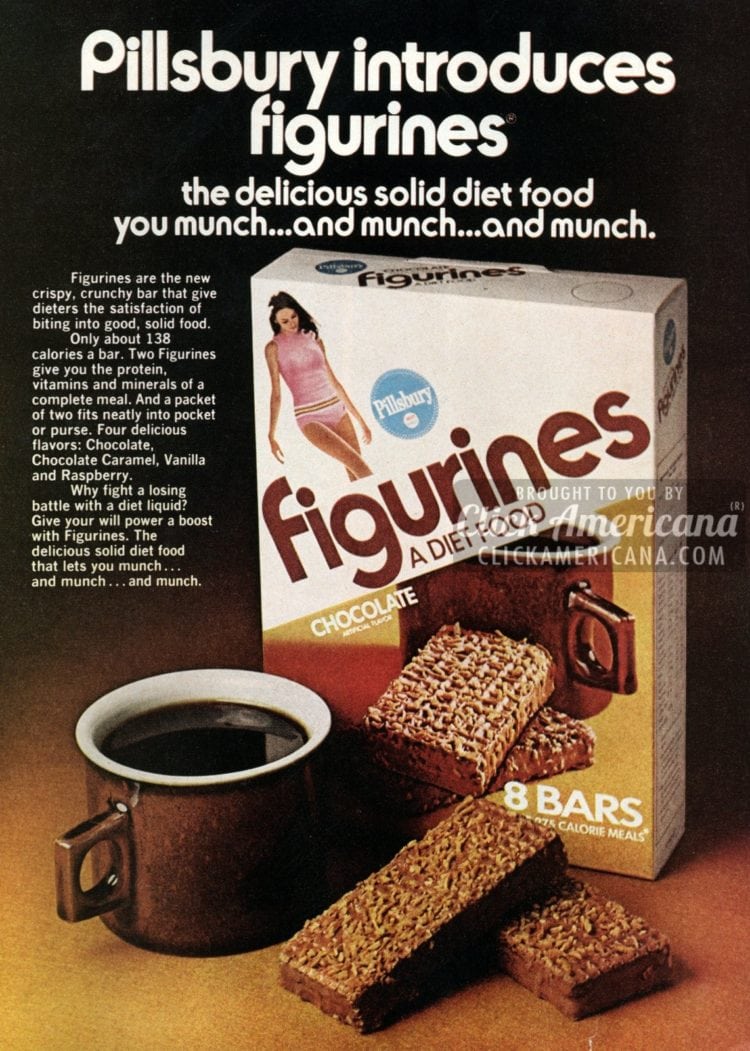 Figurines Those beloved crispy, crunchy diet bars of the 1970s Click