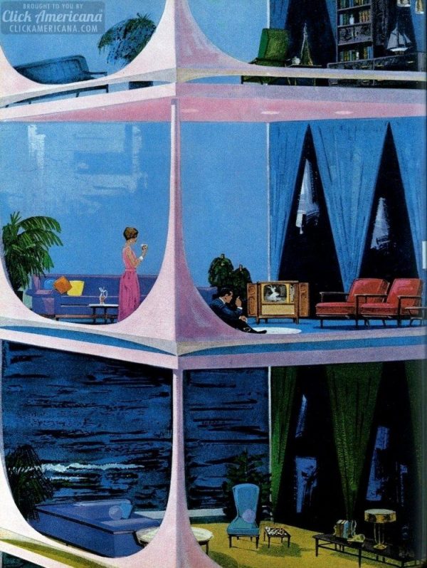 20 stunning spaceage retro futuristic home concepts from the '60s