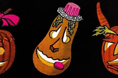 Carve your own happy jack-o'-lantern Halloween decorations (1959)