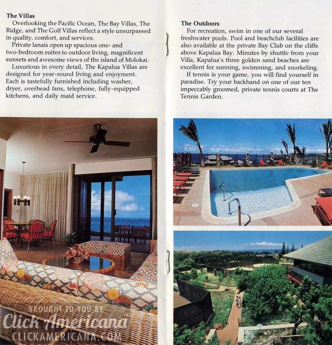 Along the Maui coastline, the new Kapalua Villas (1978)