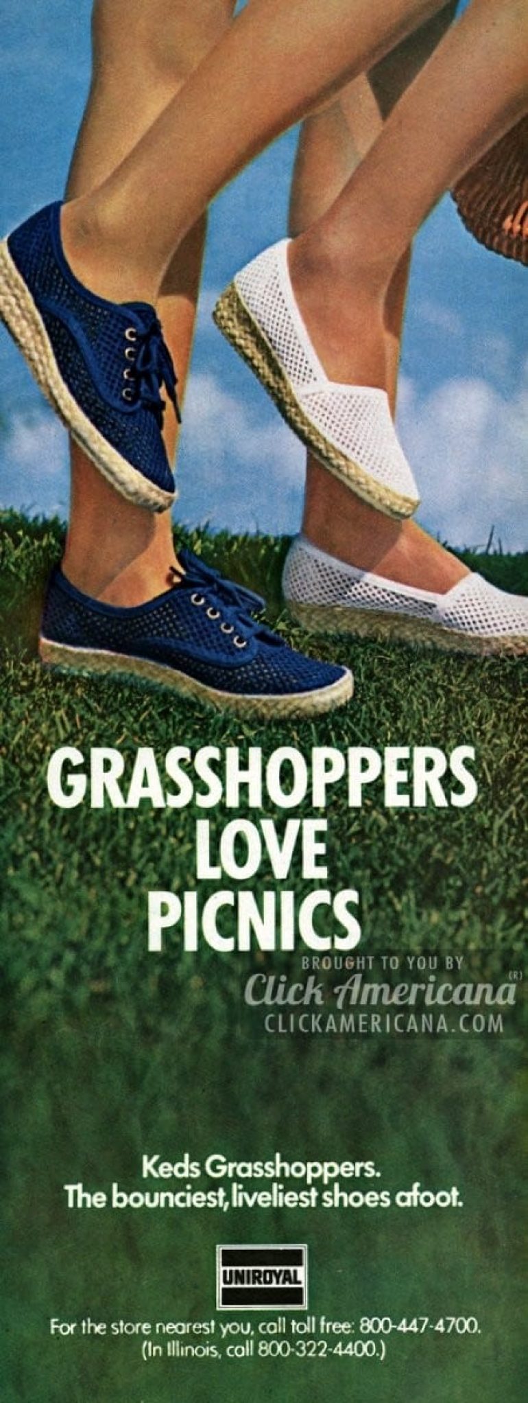 Vintage Keds shoes for women (1970s) Click Americana