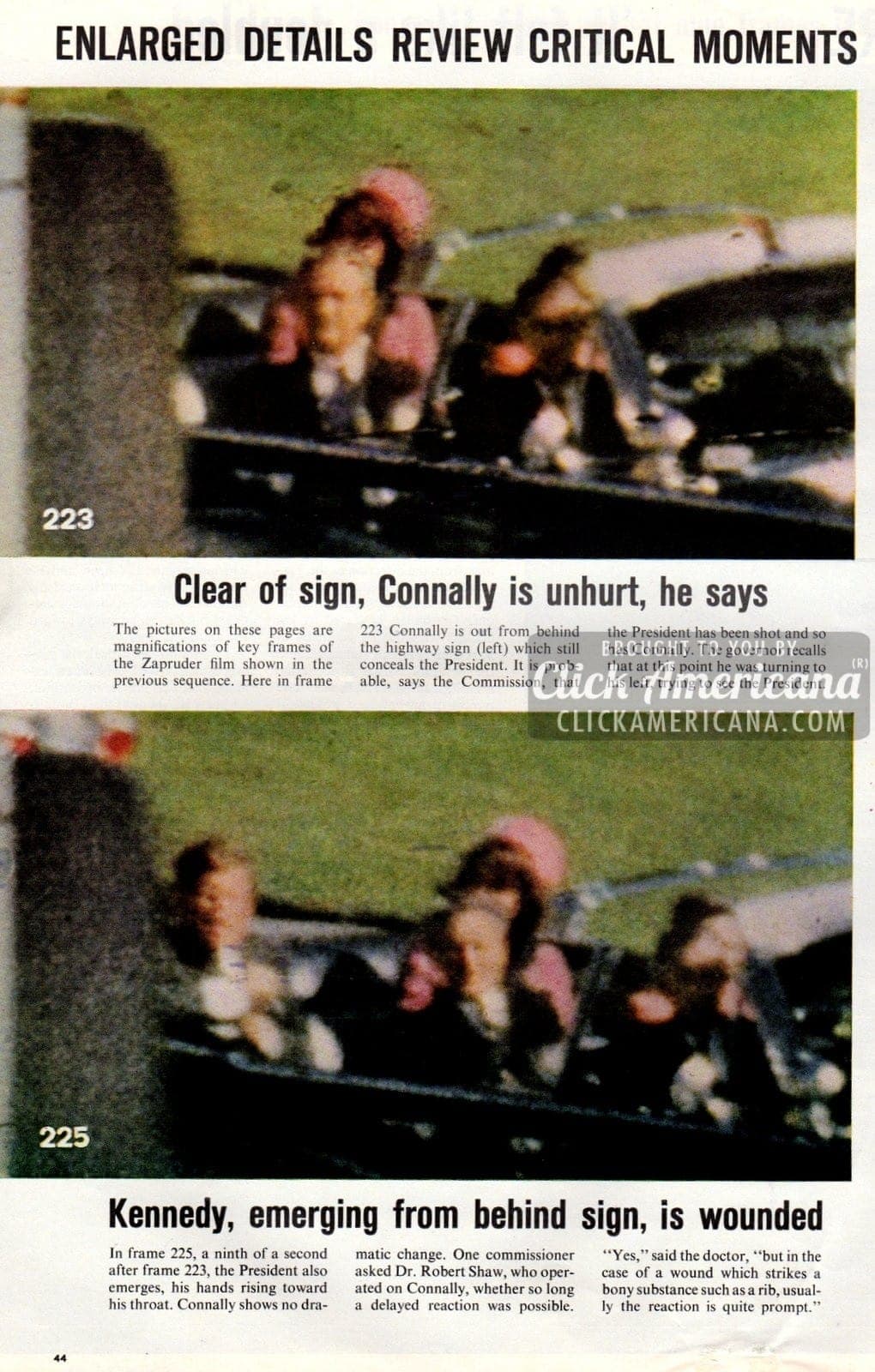 President Kennedy's assassination through the devastating headlines & heartbreak (1963) 15 kennedy shooting connally zapruder life 1966 4
