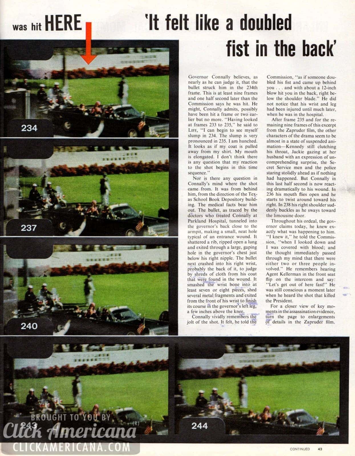 President Kennedy's assassination through the devastating headlines & heartbreak (1963) 14 President Kennedy's assassination: Zapruder footage