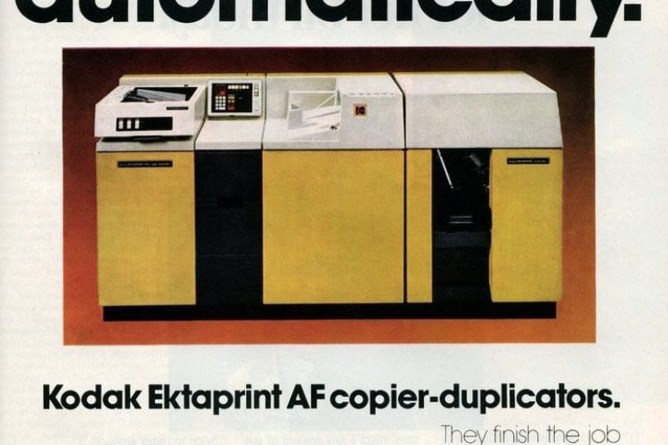 Kodak Ektaprint AF copierduplicators (1976) Click Americana