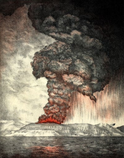 Krakatoas volcano erupts, kills thousands 1883  Click Americana