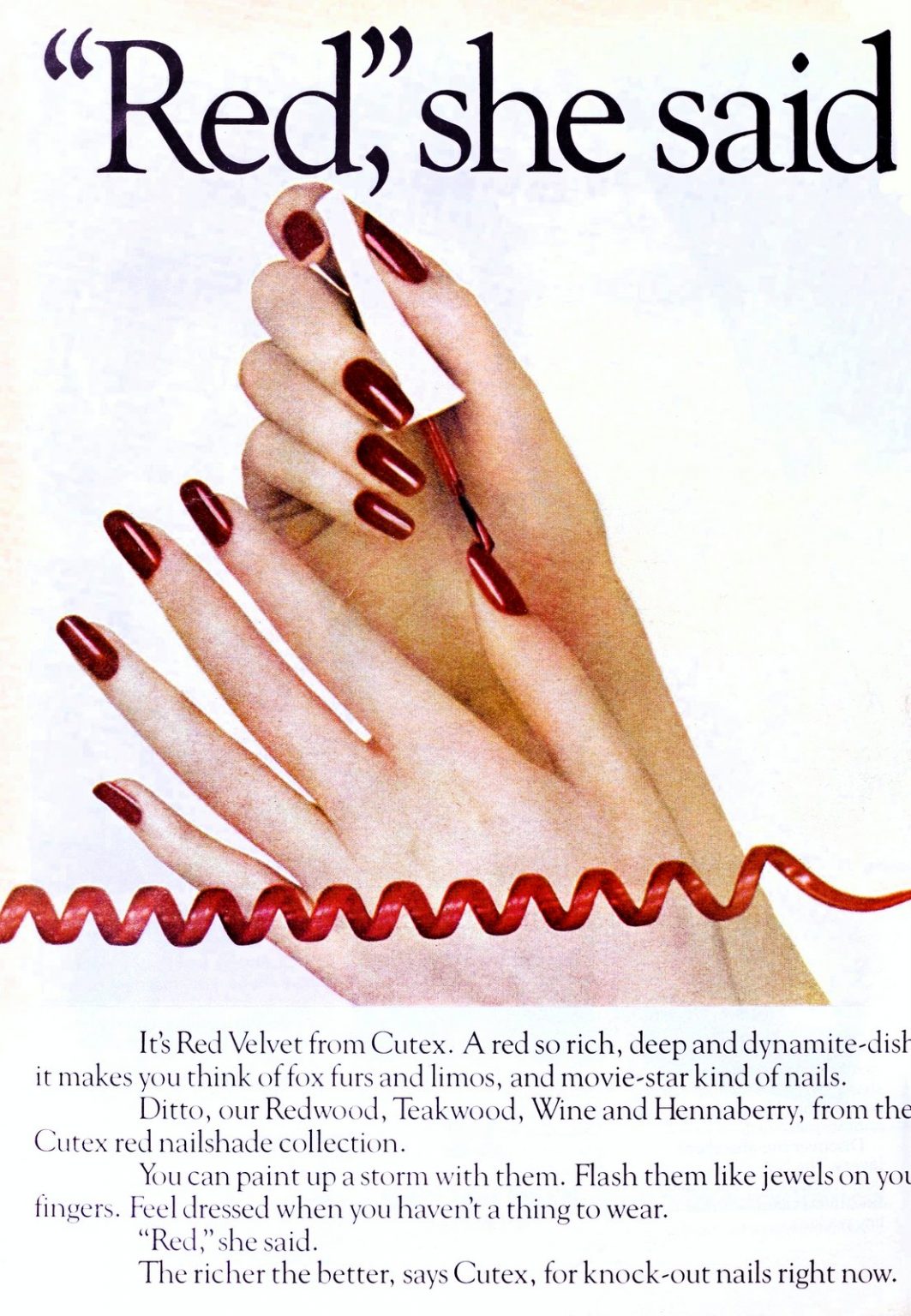 Nail polish ads from the '80s Popular colors & top brands (19801989