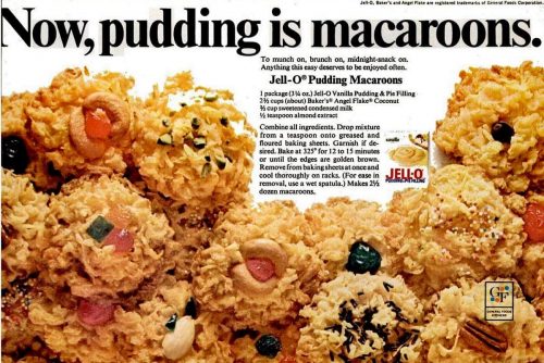 macaroon recipe Nov 1968 jello pudding